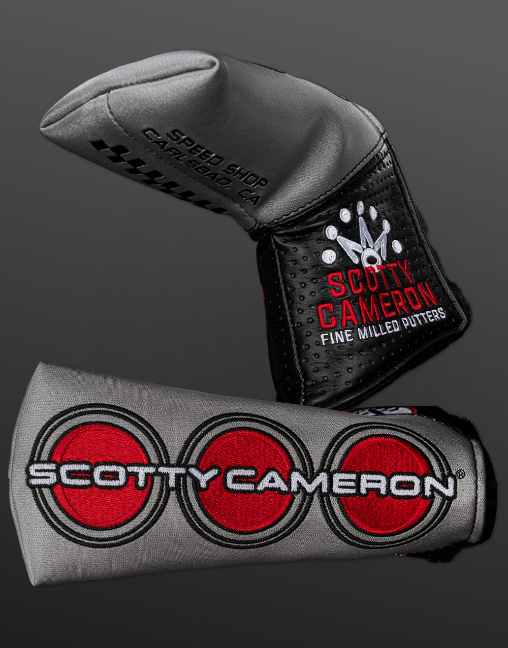 Silver Three Red Dots Headcover