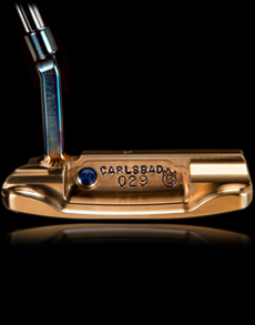 009M (Masterful) SSS Chromatic Bronze Welded Blue Neck Tour Putter