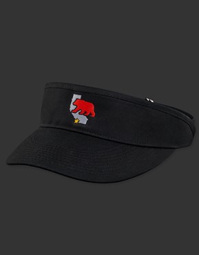 Apparel Visor - Cali Bear - Black