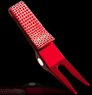 Clip Pivot Tool - Golf Ball Dimples - Red