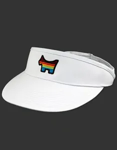 Visor - Serape Scotty Dog - White