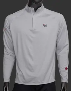 Sweater - Scotty Bulldog - Stealth Performance Qtr Zip - British Grey