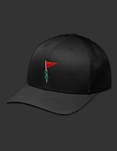 Hat - Swizzlepin - Retro Trucker - Mesh Snapback - Black