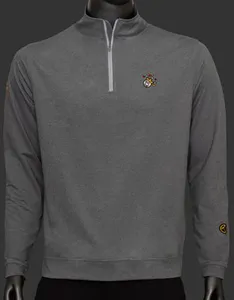 Pullover - Jackpot Johnny - Perth Melange Performance - Qtr Zip - Smoke