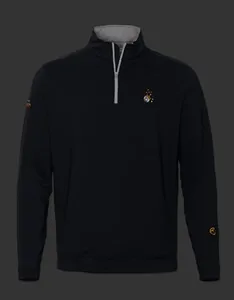 Pullover - Jackpot Johnny - Perth Performance - Qtr Zip - Black
