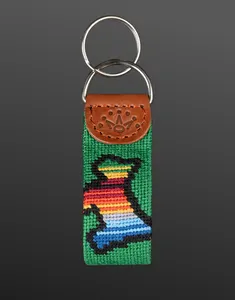 Serape Dog Key Fob