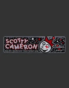 Sticker - Custom Shop Classic - Jackpot Johnny - Rectangle - Black/Red